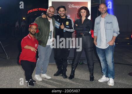 Anouar Toubali, Jerome Commandeur, Malik Bentalha et Franck Gatambide participant à la cérémonie d'ouverture « l'été des Super héros » à Disneyland Paris, France, le 09 juin 2018. Photo d'Aurore Marechal/ABACAPRESS.COM Banque D'Images
