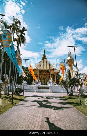 Wat Pa Dara Phirom Phra Aram Luang à Mae Rim, province de Chiang Mai, Thaïlande Banque D'Images