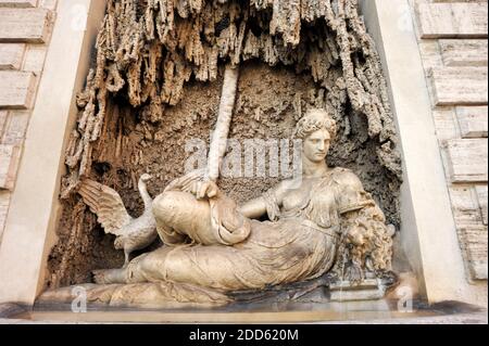 Italie, Rome, Quattro Fontane (quatre fontaines), fontaine de la déesse Juno Banque D'Images