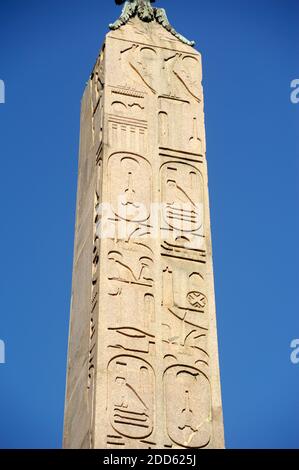 Italie, Rome, Montecitorio, obélisque égyptien, 6e siècle av. J.-C. Banque D'Images