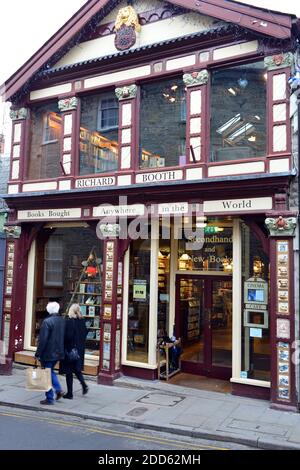 La librairie Richard Booth dans le centre de Hay on Wye, Royaume-Uni. Banque D'Images