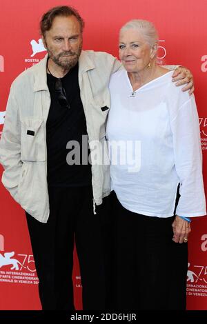 L'actrice Vanessa Redgrave et son mari, l'acteur Franco Nero, assistent à la photo Vanessa Redgrave Golden Lion Award dans le cadre du 75e Festival International du film de Venise (Mostra) à Venise, Italie, le 29 août 2018. Photo d'Aurore Marechal/ABACAPRESS.COM Banque D'Images