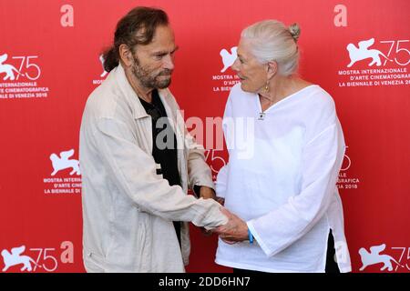 L'actrice Vanessa Redgrave et son mari, l'acteur Franco Nero, assistent à la photo Vanessa Redgrave Golden Lion Award dans le cadre du 75e Festival International du film de Venise (Mostra) à Venise, Italie, le 29 août 2018. Photo d'Aurore Marechal/ABACAPRESS.COM Banque D'Images