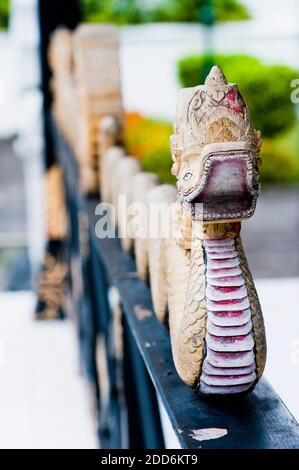 Détail du dragon à Kraton, le palais du Sultan, Yogyakarta, Java, Indonésie, Asie, Asie Banque D'Images