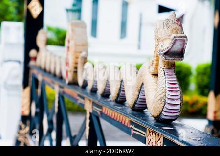 Détail du dragon au Sultan's Palace, Kraton à Yogyakarta, Java, Indonésie, Asie, Asie Banque D'Images