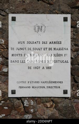 Champ de bataille de Busaco (Bucaco), une bataille de l'ère napoléonienne qui a eu lieu en 1810 près de Luso, au Portugal. Banque D'Images