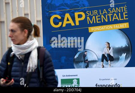 Lorant Deutsch et son épouse Marie-Julie Baup assistant à Cap sur la Sante Mentale à la Défense, près de Paris, France, le 14 mai 2018. Photo d'Alain Apaydin/ABACAPRESS.COM Banque D'Images