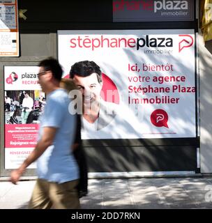 Illustration de l'agence immobilière Stephane Plaza à Paris, France, le 3 septembre 2018. Photo d'Alain Apaydin/ABACAPRESS.COM Banque D'Images