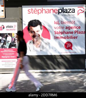 Illustration de l'agence immobilière Stephane Plaza à Paris, France, le 3 septembre 2018. Photo d'Alain Apaydin/ABACAPRESS.COM Banque D'Images