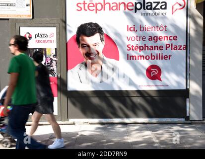 Illustration de l'agence immobilière Stephane Plaza à Paris, France, le 3 septembre 2018. Photo d'Alain Apaydin/ABACAPRESS.COM Banque D'Images