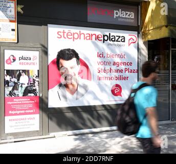 Illustration de l'agence immobilière Stephane Plaza à Paris, France, le 3 septembre 2018. Photo d'Alain Apaydin/ABACAPRESS.COM Banque D'Images