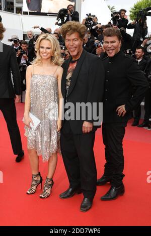 Julie Jardon, Igor et Grichka Bogdanoff assistaient à la projection de 'solo: A Star Wars Story' lors du 71e Festival annuel de Cannes au Palais des Festivals le 15 mai 2018 à Cannes, France. Photo de David Boyer/ABACAPRESS.COM Banque D'Images