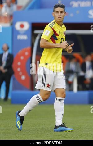 James Rodriguez de Colombie lors du match de la coupe du monde de la FIFA en Russie 2018, Colombie contre Japon au stade de Saransk, Saransk, Russie, le 19 juin 2018. Le Japon a gagné 2-1. Photo de Henri Szwarc/ABACAPRESS.COM Banque D'Images