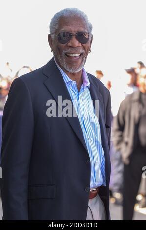 Morgan Freeman assiste à un photocall lors du 44e Festival américain du film de Deauville à Deauville, France, le 7 septembre 2018. Photo de Julien Reynaud/APS-Medias/ABACAPRESS.COM Banque D'Images