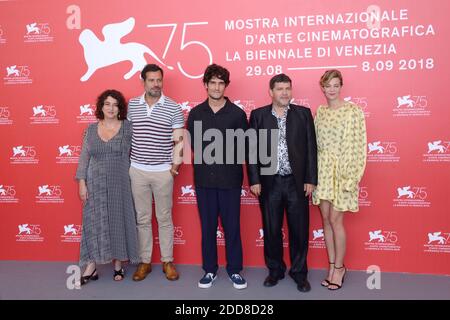 Noemie Lvovsky, Laurent Lafitte, Louis Garrel, Pierre Schoeller et Céline Sallette assistant à la photo un Peuple et son Roi dans le cadre du 75e Festival International du film de Venise (Mostra) à Venise, Italie, le 07 septembre 2018. Photo d'Aurore Marechal/ABACAPRESS.COM Banque D'Images