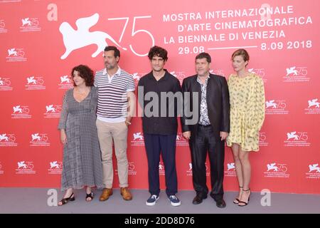 Noemie Lvovsky, Laurent Lafitte, Louis Garrel, Pierre Schoeller et Céline Sallette assistant à la photo un Peuple et son Roi dans le cadre du 75e Festival International du film de Venise (Mostra) à Venise, Italie, le 07 septembre 2018. Photo d'Aurore Marechal/ABACAPRESS.COM Banque D'Images