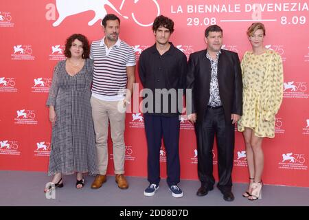 Noemie Lvovsky, Laurent Lafitte, Louis Garrel, Pierre Schoeller et Céline Sallette assistant à la photo un Peuple et son Roi dans le cadre du 75e Festival International du film de Venise (Mostra) à Venise, Italie, le 07 septembre 2018. Photo d'Aurore Marechal/ABACAPRESS.COM Banque D'Images