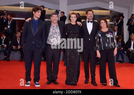 Noemie Lvovsky, Laurent Lafitte, Céline Sallette, Pierre Schoeller et Louis Garrel participant à la première d'un Peuple et son Roi dans le cadre du 75e Festival International du film de Venise (Mostra) à Venise, Italie, le 07 septembre 2018. Photo d'Aurore Marechal/ABACAPRESS.COM Banque D'Images