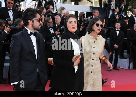 L'actrice iranienne Behnaz Jafari (R) et l'actrice iranienne et fille de Jafar Panahi, Solmaz Panahi arrivant le 19 mai 2018 pour la cérémonie de clôture et la projection du film "l'homme qui a tué Don Quichotte" à la 71e édition du Festival de Cannes, dans le sud de la France. Photo de David Boyer/ABACAPRESS.COM Banque D'Images