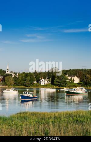 Harbour, Damariscotta, Maine, États-Unis Banque D'Images