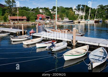 Harbour, Rockport, Maine, États-Unis Banque D'Images