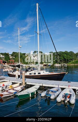 Harbour, Rockport, Maine, États-Unis Banque D'Images