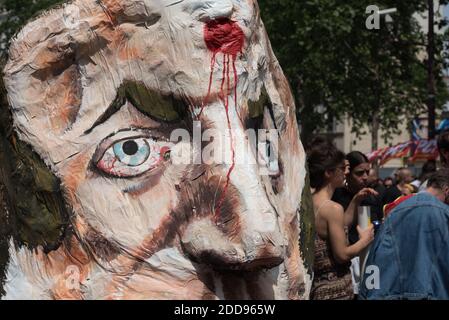 Environ 15,000 fonctionnaires ont manifesté à Paris à l'appel des principaux syndicats pour défendre leur statut et s'opposer à la prochaine réforme souhaitée par le gouvernement. Paris, France, le 22 mai 2018. Photo de Samuel Boivin / ABACAPRESS.COM Banque D'Images