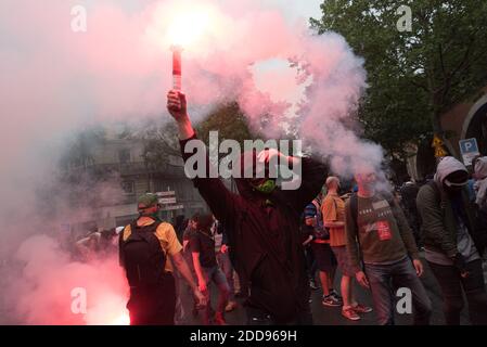 Environ 15,000 fonctionnaires ont manifesté à Paris à l'appel des principaux syndicats pour défendre leur statut et s'opposer à la prochaine réforme souhaitée par le gouvernement. Paris, France, le 22 mai 2018. Photo de Samuel Boivin / ABACAPRESS.COM Banque D'Images