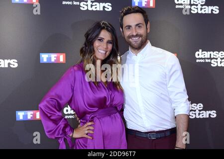 Karine Ferri et Camille Combal assistent à la danse avec les Stars Photocall dans les studios TV TF1 à Paris, France, le 11 septembre 2018. Photo d'Aurore Marechal/ABACAPRESS.COM Banque D'Images