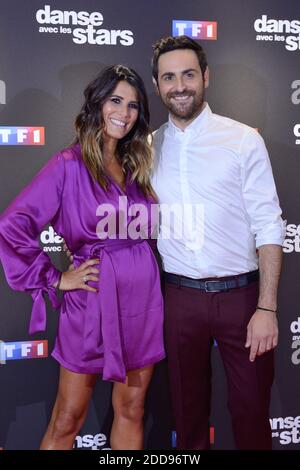 Karine Ferri et Camille Combal assistent à la danse avec les Stars Photocall dans les studios TV TF1 à Paris, France, le 11 septembre 2018. Photo d'Aurore Marechal/ABACAPRESS.COM Banque D'Images