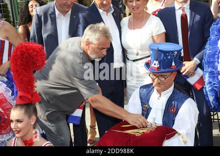 Luc Besson présent à Eurosat - inauguration des montagnes russes cancan à Europa-Park à Rust, Allemagne, le 12 septembre 2018. Photo de Jerome Domine/ABACAPRESS.COM Banque D'Images