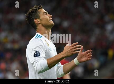 26 mai 2018, Ukraine, Kiev: Ligue des Champions, Real Madrid vs FC Liverpool, finales au complexe sportif national d'Olimpiyskiy. Cristiano Ronaldo de Madrid en action. Photo d'Ina Fassbender/DPA/ABACAPRESS.COM Banque D'Images