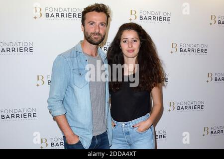 Amaury de Crayentour et Baya Rehaz assistent à la première du film les Chatouilles au Cinéma Pulicis a Paris, France le 17 septembre 2018. Photo d'Aurore Marechal/ABACAPRESS.COM Banque D'Images