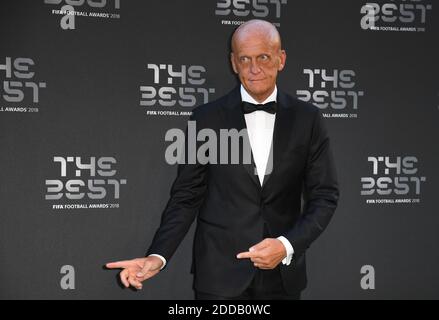 Pierluigi Collina arrive aux meilleurs FIFA football Awards 2018 au Royal Festival Hall de Londres, Royaume-Uni, le 24 septembre 2018. Photo de Christian Liewig/ABACAPRESS.COM Banque D'Images