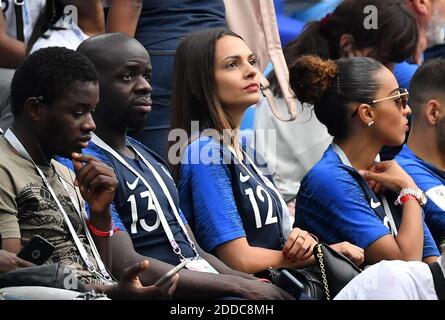 Sandra corentin Tolisso petite amie lors du match de la coupe du monde de la FIFA 2018 Round of 8 au Nizhny Novgorod Stadium Russie, le 6 juillet 2018. . Photo de Christian Liewig/ABACAPRESS.COM Banque D'Images