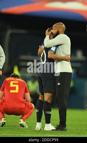 Demi-finale de la coupe du monde de la FIFA 2018 France V Belgique à Saint-Pétersbourg, Russie, 10 juillet 2018. Photo de Lionel Hahn/ABACAPRESS.COM Banque D'Images