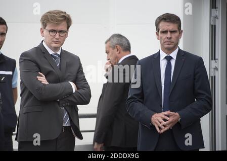 François Xavier Lauch lors de l'inauguration de la nouvelle zone touristique à l'observatoire du pic du midi dans la montagne des Pyrénées à la Mongie à Bagnères-de-Bigorre, le 26 juillet 2018. Photo par ELIOT BLONDT/ABACAPRESS.COM Banque D'Images