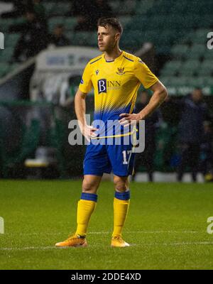 Scottish Premiership - Hibernian contre St Johnstone. Easter Road Stadium, Édimbourg, Midlothian, Royaume-Uni. 24 novembre 2020. Hibs accueille St Johnstone dans la Ligue écossaise Premier à Easter Road, Édimbourg. Pic shows: St JohnstoneÕs attaquant israélien, Guy Melamed, Credit: Ian Jacobs/Alay Live News Banque D'Images