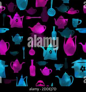 Icônes de couverts de fond transparent. Couteau, fourchette et cuillère silhouettes sur différents formats en noir et blanc. Vector disponibles. Illustration de Vecteur