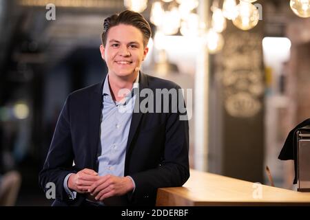 Fellbach, Allemagne. 03ème novembre 2020. Marian Schreier (SPD), candidat à l'élection du Lord Mayor à Stuttgart, enregistré avant l'enregistrement de l'Academy Talk (à dpa: 'Dernier sursaut sur le chemin de la mairie - Stuttgart élit le nouveau Lord Mayor') Credit: Tom Weller/dpa/Alay Live News Banque D'Images