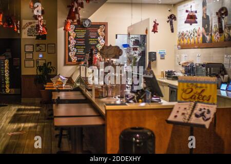 Augusta, GA USA - 11 22 20: Cold Stone Ice Cream salon intérieur Banque D'Images