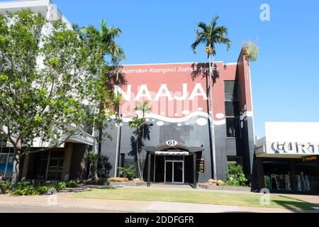 Bâtiment NAAJA (North Australian Aboriginal Justice Agency) à Smith Street, Darwin, territoire du Nord, territoire du Nord, Australie Banque D'Images