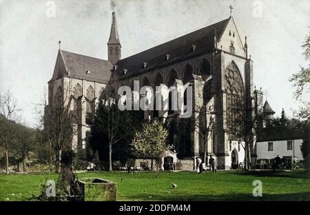 Der Altenberger Dom à Altenberg im Bergischen Land, Deutschland 1920er JAhre. Altenberger Dom cathédrale à Altenberg dans la région de Bergisches Land, l'Allemagne des années 20. Banque D'Images