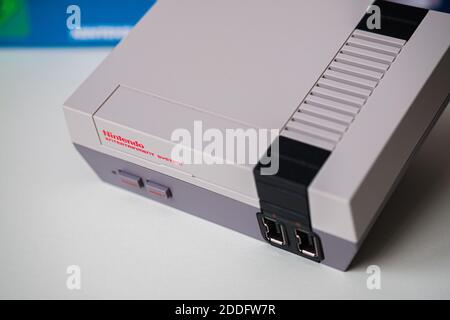 NES Classic Edition Retro portable Console – Nintendo Entertainment System Banque D'Images