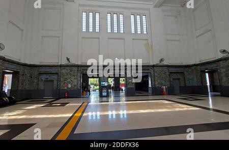 Stasiun Tanjung Priok, gare ferroviaire, bâtiment du patrimoine à Jakarta, Indonésie Banque D'Images