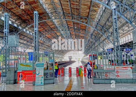 Stasiun Tanjung Priok, gare ferroviaire, bâtiment du patrimoine à Jakarta, Indonésie Banque D'Images