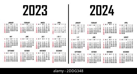 Calendrier pour 2023 Image Vectorielle Stock - Alamy