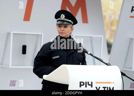 Non exclusif: KIEV, UKRAINE - 25 NOVEMBRE 2020 - le vice-ministre des Affaires intérieures Kateryna Pavlitchenko est photographié lors de l'ouverture de "le thi Banque D'Images