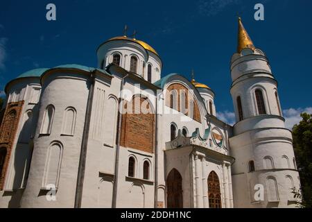 Cathédrale de Transfiguration à Chernihiv. L'un des plus anciens bâtiments monumentaux d'Ukraine. Le bâtiment principal de la principauté de Chernihiv. Monument o Banque D'Images