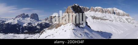 Gruppo del Sella, Dolomites italiens Banque D'Images